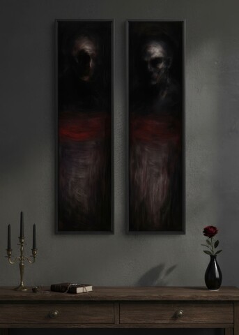 Tablou decorativ (2 Pieces), Huhu746, Aluminiu, Multicolor