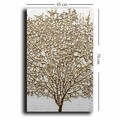 Tablou decorativ, 4570NISC-021, Lemn (Grosime: 22 mm, Aur/Alb