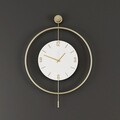 Ceas de perete, Mclock-00111, Lățime: 58 cm Înălțime: 80 cm Adâncime: 7 cm, Auriu