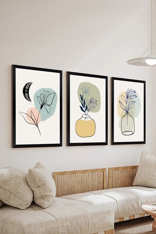 Set de pictură decorativă (3 Pieces), Artsycllct18, Fără ramă, Multicolor