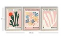 Tablou decorativ (3 Pieces), 3P3853NISCT-009, Înrămat: 100% LEMN (Grosime: 22 mm, Multicolor