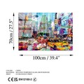 Tablou decorativ, UV-734 70 x 100, 70 x 100 cm, Multicolor