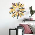 Oglinda decorativa, Mirror Sun 2, Dimensiuni: 75 x 75 x 4 cm, Multicolor