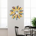 Oglinda decorativa, Mirror Sun 2, Dimensiuni: 75 x 75 x 4 cm, Multicolor