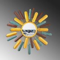 Oglinda decorativa, Mirror Sun 2, Dimensiuni: 75 x 75 x 4 cm, Multicolor