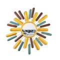 Oglinda decorativa, Mirror Sun 2, Dimensiuni: 75 x 75 x 4 cm, Multicolor