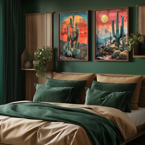 Tablou decorativ (2 Pieces), HUM108, Cadru: 100% MOLID, Multicolor
