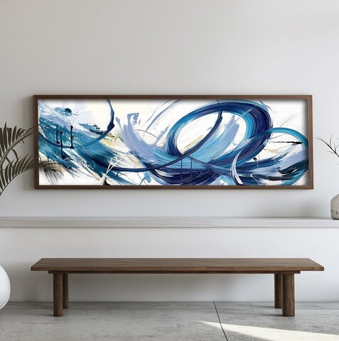Tablou decorativ, EMR054, Lemn, Multicolor