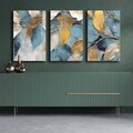 Tablou decorativ (3 Pieces), 3P4570GSC-010, Lemn, Multicolor