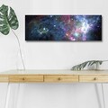 Tablou decorativ cu lumina LED, 3090NASA-005, 30 x 90 cm, Multicolor