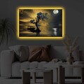 Tablou decorativ cu lumina LED, 4570KTLGDACT, Dimensiune: 45 x 70 cm, Multicolor
