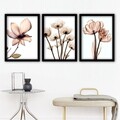 Tablou decorativ (3 Pieces), 3SC157, Plastic, Multicolor