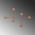 Cuier de perete, Dama-C, Grosime: 10 mm, Cupru