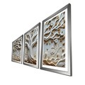 Tablou decorativ (3 Pieces), 3Pantct-027, Lemn (Grosime: 1,9 cm, Multicolor