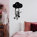 Decoratiune de perete, The Little Prince 6, Dimensiuni: 34 x 62 cm, Negru