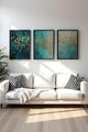 Tablou decorativ (3 Pieces), Zvon485S, Lemn masiv (Grosime: 2,5 cm, Multicolor