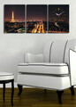 Ceas de perete (3 Pieces), 3P3040CS-66, 30 x 40 cm (3 bucăți), Multicolor