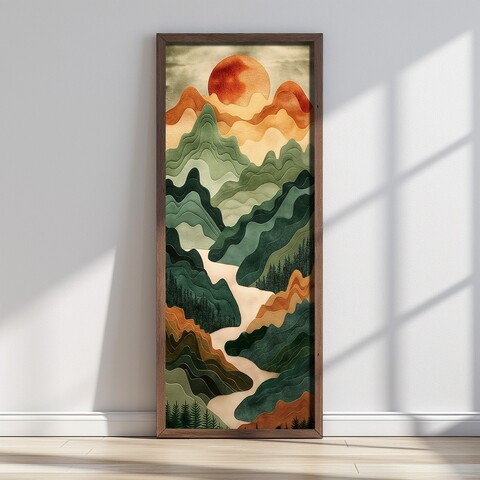Tablou decorativ, LONG015-S/120-40, Imprimat UV, Multicolor