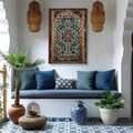 Tablou decorativ, GE117-L, Lemn, Multicolor