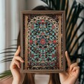 Tablou decorativ, GE117-L, Lemn, Multicolor
