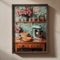 Tablou decorativ, TUN117-L, Lemn, Multicolor