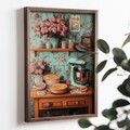 Tablou decorativ, TUN117-L, Lemn, Multicolor