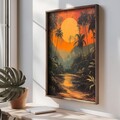 Tablou decorativ, TUN085-XL, Lemn, Multicolor