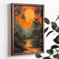 Tablou decorativ, TUN085-XL, Lemn, Multicolor