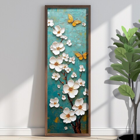 Tablou decorativ, EMR098, Lemn, Multicolor