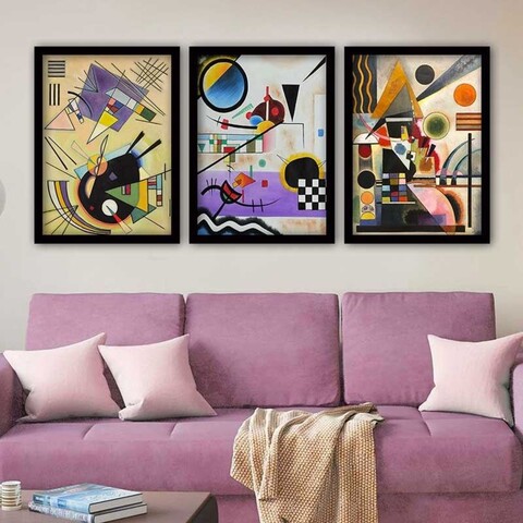 Tablou decorativ (3 Pieces), 3SC_UN84644_5575, Polistiren (Grosime: 2 cm, Multicolor
