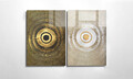 Pictură decorativă din sticlă securizată (2 bucăți), 1995, Dimensiune: 70 x 100 cm (2 bucăți), Multicolor