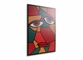 Tablou decorativ, Visage, Dimensiuni: 47,5 x 68 cm, Multicolor