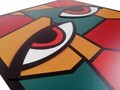 Tablou decorativ, Visage, Dimensiuni: 47,5 x 68 cm, Multicolor