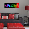 Tablou decorativ cu lumina LED, 3090DACT-67, 30 x 90 cm, Multicolor