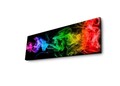 Tablou decorativ cu lumina LED, 3090DACT-67, 30 x 90 cm, Multicolor