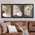Tablou decorativ (3 Pieces), 3SC25, Plastic, Multicolor
