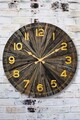 Ceas de perete decorativ, Myk1113-06, Diametru: 36 cm, Multicolor
