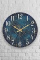 Ceas de perete decorativ, Myk1383, Diametru: 36 cm, Multicolor