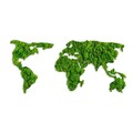 Decoratiune de perete, World Map, Dimensiuni: 70 x 32 cm, Verde