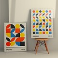 Set 2 tablouri decorative, 2KNV4270, Lemn, Multicolor
