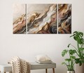 Tablou decorativ (3 Pieces), MXC04, Lemn (Grosime: 2 cm, Multicolor