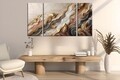 Tablou decorativ (3 Pieces), MXC04, Lemn (Grosime: 2 cm, Multicolor