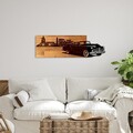 Decoratiune de perete, Classic Style, Lățime: 80 cm, Nuc / Negru