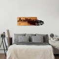 Decoratiune de perete, Classic Style, Lățime: 80 cm, Nuc / Negru