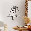 Decoratiune de perete, Cat 2, Dimensiune: 55 x 55 cm, Negru