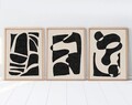 Tablou decorativ (3 Pieces), Huhu201, Lemn masiv (Grosime: 2,5 cm, Multicolor