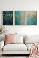 Tablou decorativ (3 Pieces), Huhu485, Lemn masiv (Grosime: 2,5 cm, Multicolor