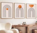 Tablou decorativ (3 Pieces), Huhu133, Lemn masiv (Grosime: 2,5 cm, Multicolor