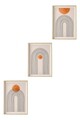 Tablou decorativ (3 Pieces), Huhu133, Lemn masiv (Grosime: 2,5 cm, Multicolor