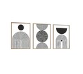 Tablou decorativ (3 Pieces), Furie 163, Lemn masiv (Grosime: 2,5 cm, Multicolor